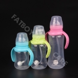 PP Food Grade New Style Baby Bottle with Handle and Regular Neck